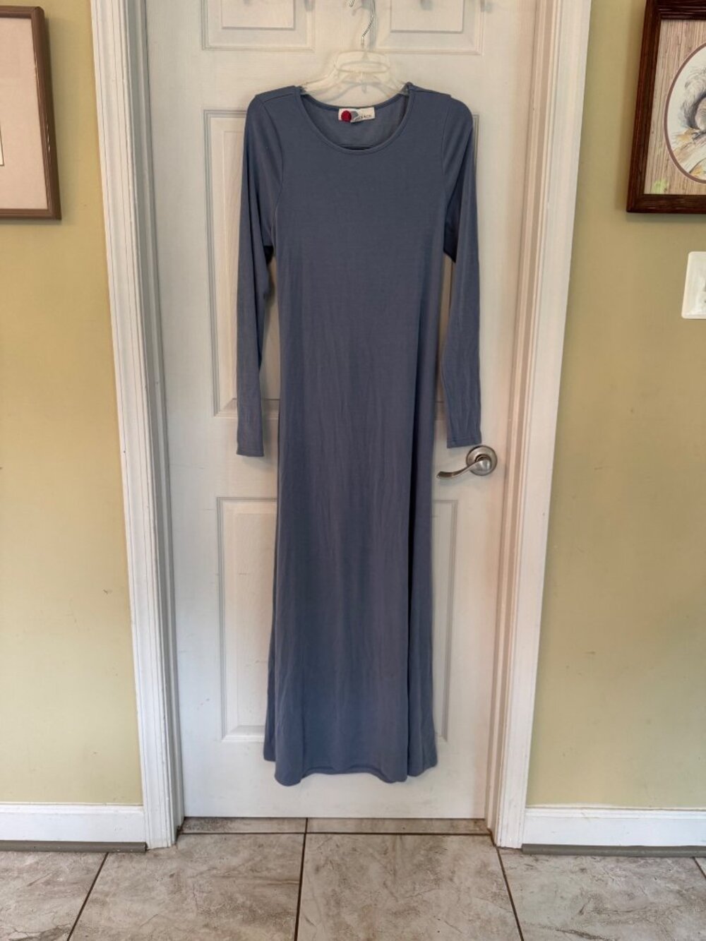 Free People Beach Aubre Open-Back Essential Maxi Dress Long Sleeve Stretch Large - Picture 11 of 11